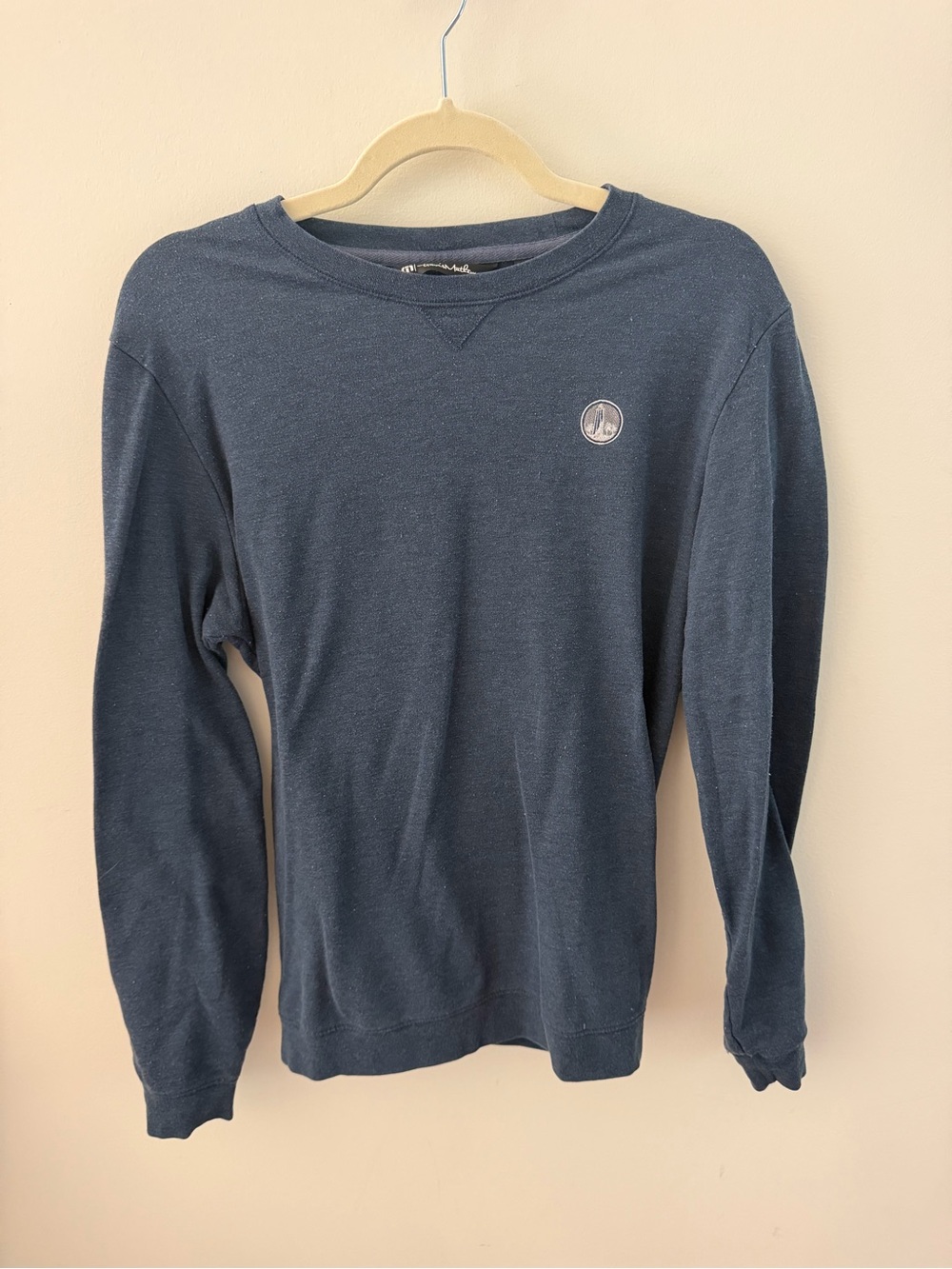 Travis Mathew Men’s Bald Head Island Club Crewneck Sweatshirt Blue Size Medium